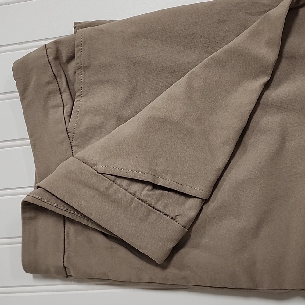 Marla Wynne Twill Flatterfit Capri Pant Tan 16W